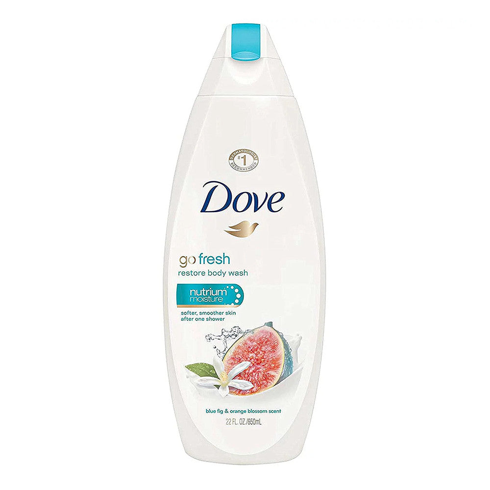 Dove Go Fresh Restore Body Wash, Blue Fig and Orange Blossom, 22 Oz